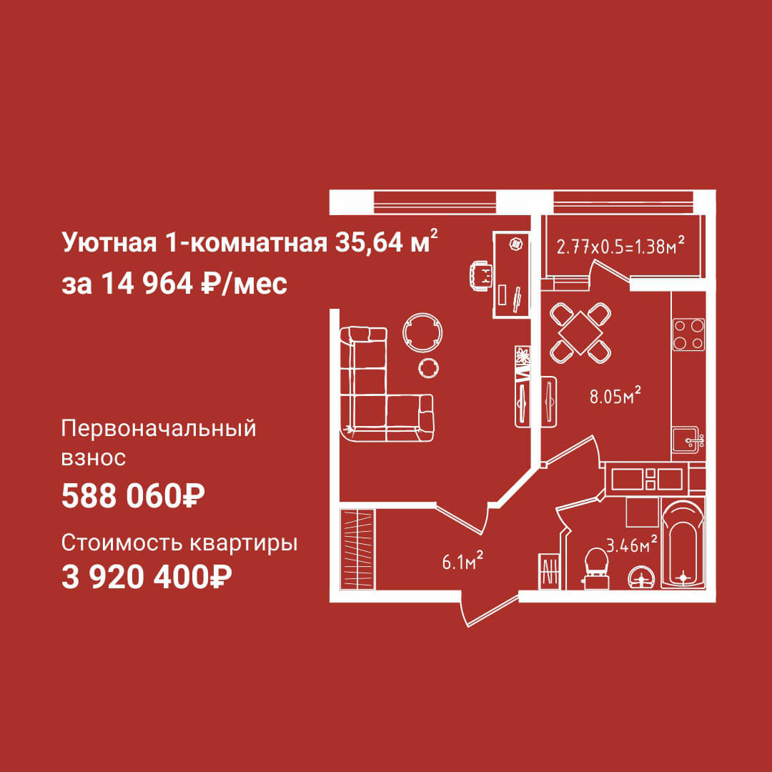 Литер 18 ЖК Мега Победа. Последняя квартира!