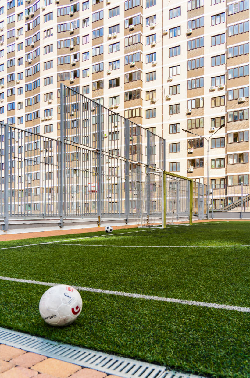Оборудованная 
спортплощадка ЖК Дружный