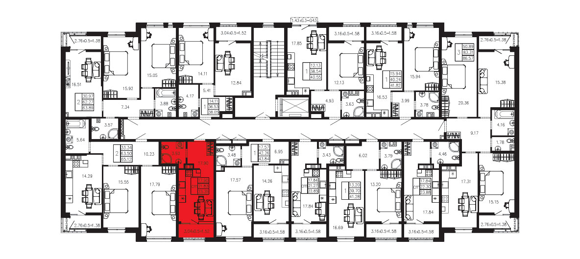 ЖК Суворов 1 очередь Квартира №018 1