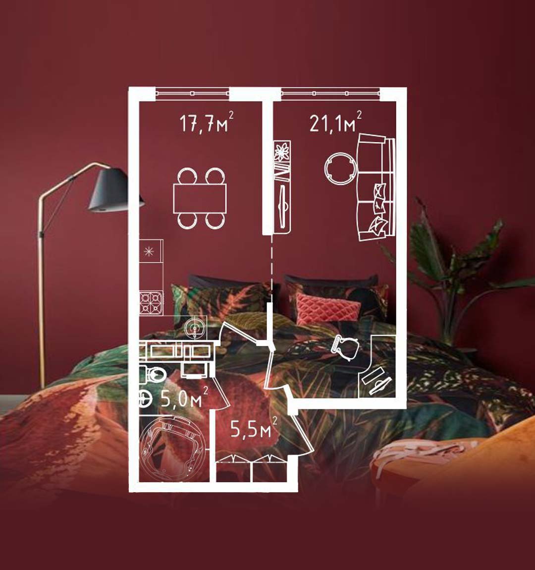 Выгодное предложение на 1-комн. квартиры к ЖК «Мега-Победа» 2 очередь