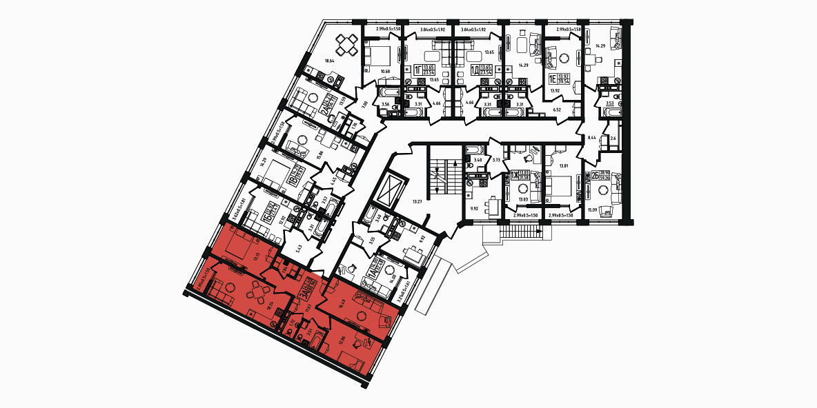 ЖК Яблоневый 3 очередь Квартира №215 1