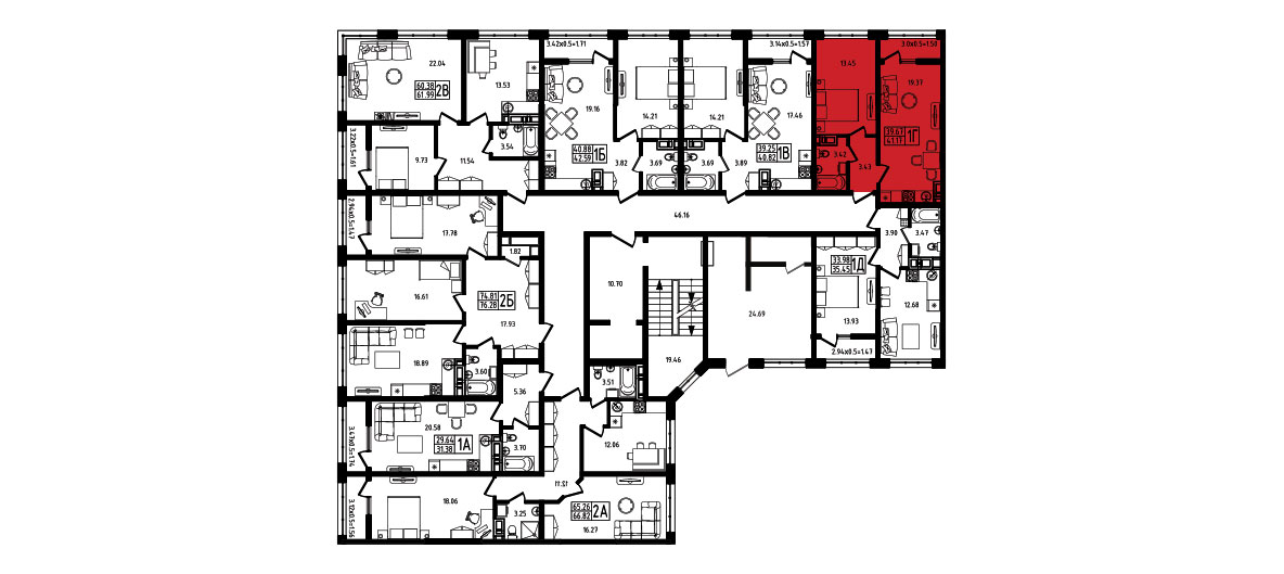 ЖК Яблоневый 4 очередь Квартира №007 1