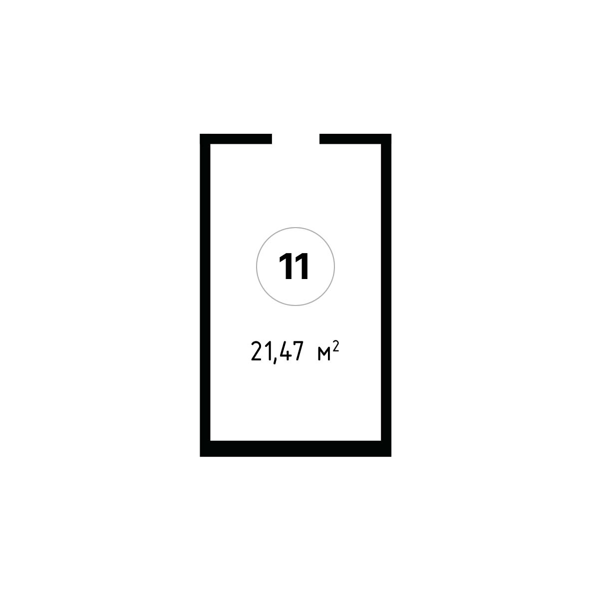 ЖК Мега Победа 3 очередь Кладовое помещение №011