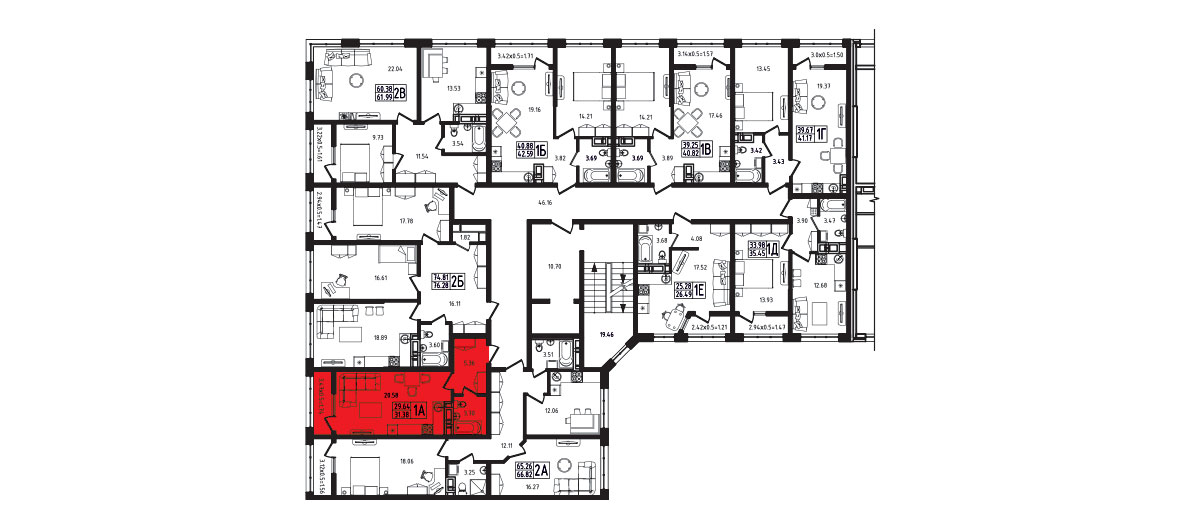 ЖК Яблоневый 4 очередь Квартира №055 1