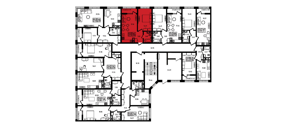 ЖК Яблоневый 4 очередь Квартира №005 1