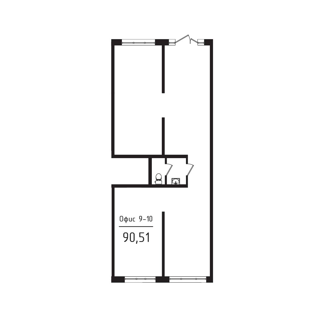ЖК Яблоневый 3 очередь Нежилое помещение №009-10