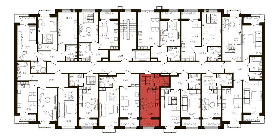 ЖК Суворов 1 очередь Квартира №093 1