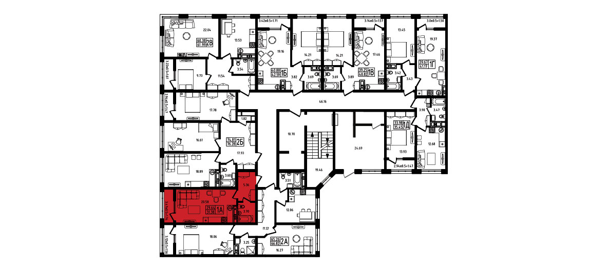 ЖК Яблоневый 4 очередь Квартира №002 1