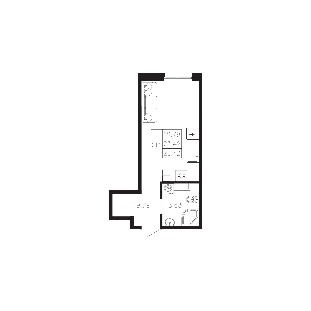 ЖК Суворов 1 очередь Квартира №001
