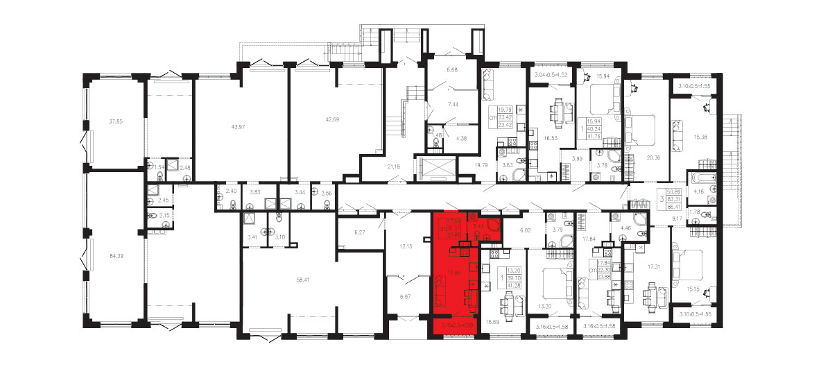 ЖК Суворов 1 очередь Квартира №006 1