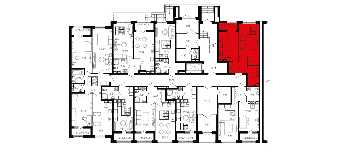 ЖК Суворов 1 очередь Квартира №067 1