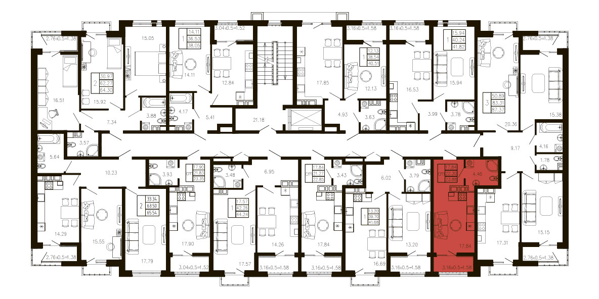 ЖК Суворов 1 очередь Квартира №080 1