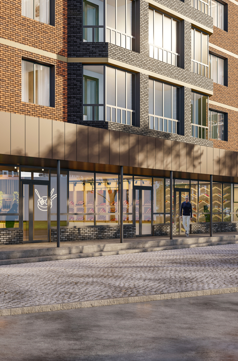 Места для коммерции 
и парковки гостей ЖК Мега-Победа 3 очередь